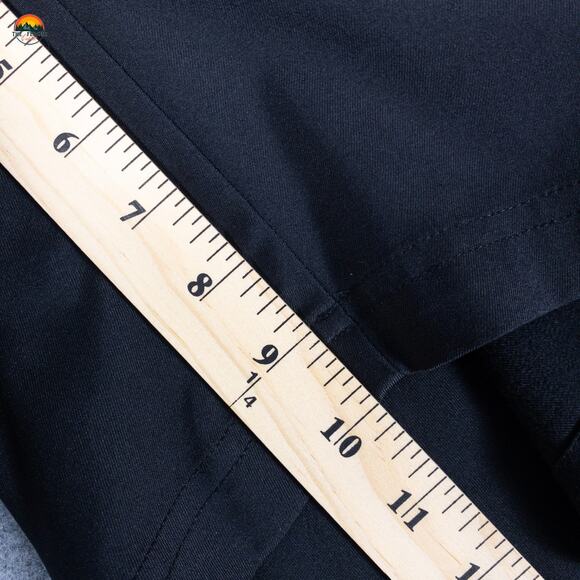 PGA Tour Chino Shorts Black Flat Front Slash Pockets Men's Size 36 - Picture 6 of 7